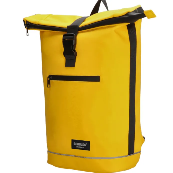 Beagles Originals Rolltop Rugtas Waterproof 15.6" geel