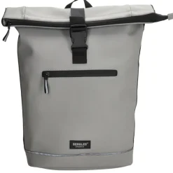 Beagles Originals Rolltop Rugtas Waterproof 15.6" licht grijs