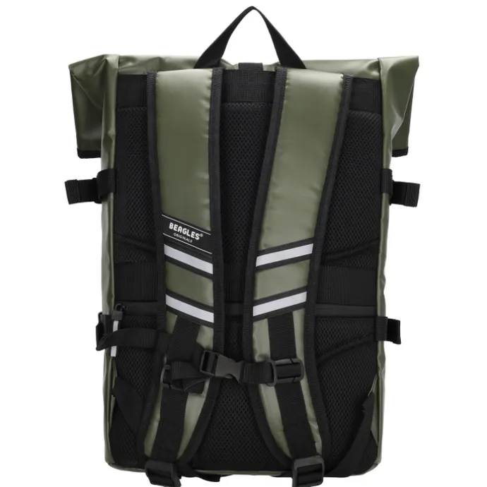 Beagles Originals Tokyo Rolltop Rugtas Waterproof 15,6" olijfgroen