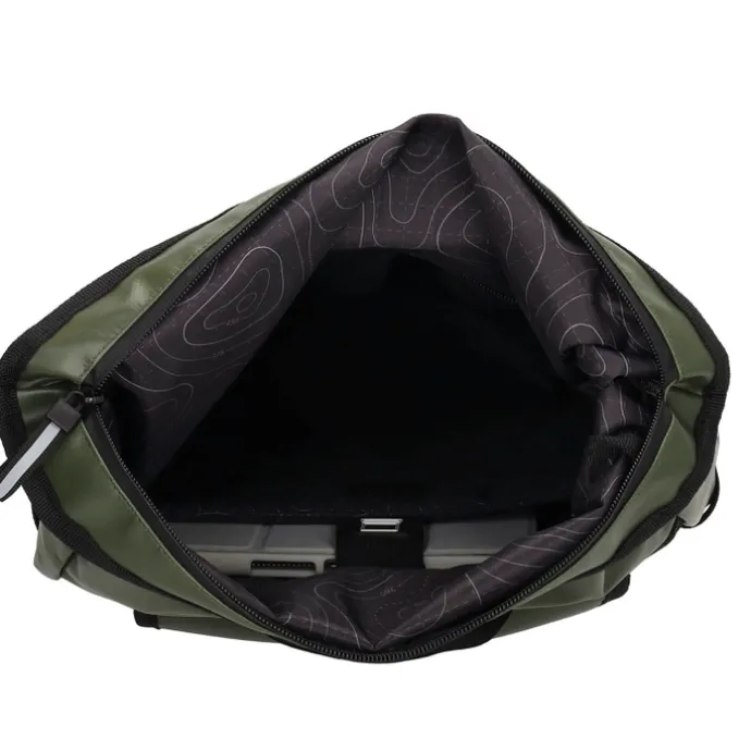 Beagles Originals Tokyo Rolltop Rugtas Waterproof 15,6" olijfgroen