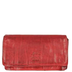 Bear Design Cow Lavato Dames Portemonnee 12cc red