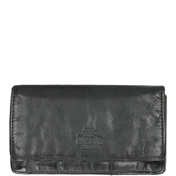 Bear Design Cow Lavato Dames Portemonnee 12cc black2