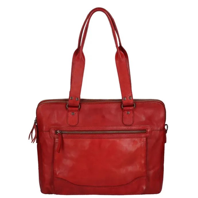 Bear Design Cow Lavato Laptopschoudertas rood