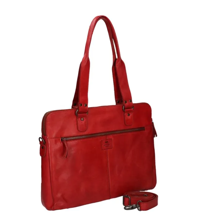 Bear Design Cow Lavato Laptopschoudertas rood