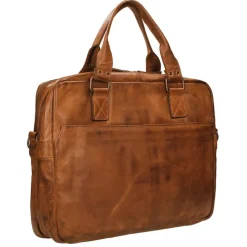 Bear Design Cow Lavato Laptoptas cognac