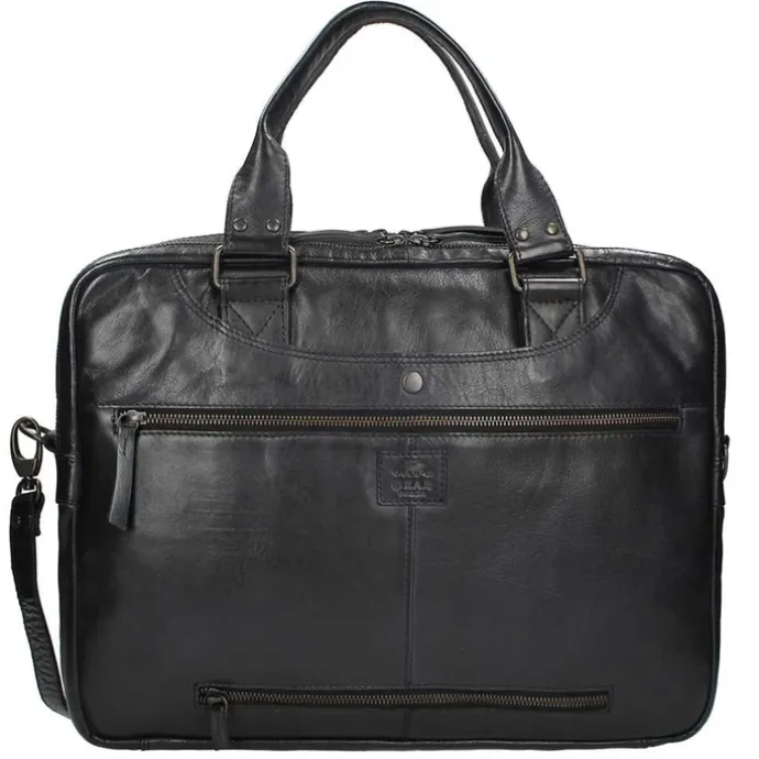 Bear Design Cow Lavato Laptoptas black