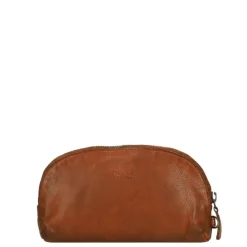 Bear Design Cow Lavato Make-Up Tasje cognac