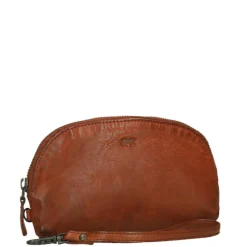 Bear Design Cow Lavato Make-Up Tasje cognac
