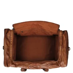 Bear Design Cow Lavato Weekendtas cognac