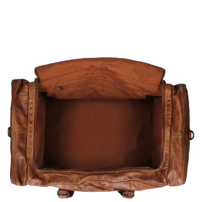 Bear Design Cow Lavato Weekendtas cognac