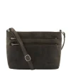 Bear Design Dark Nature Schoudertas Multi Rits brown