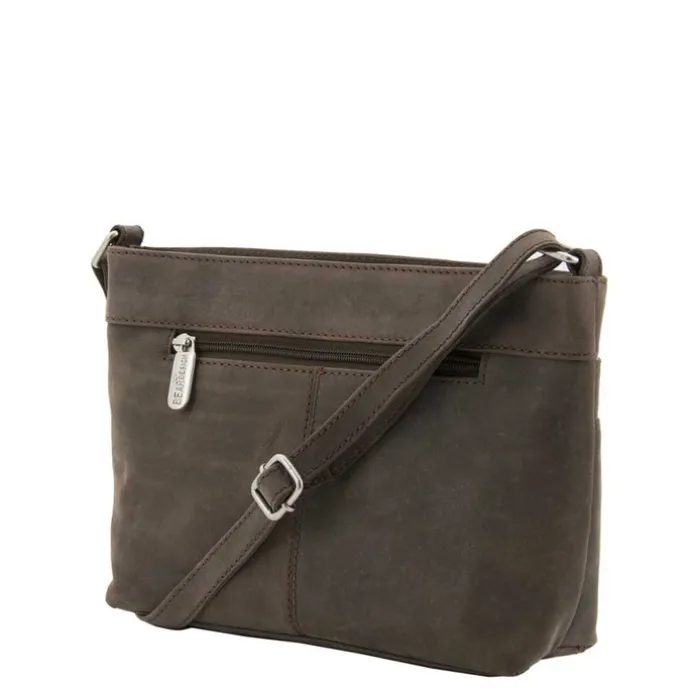 Bear Design Dark Nature Schoudertas Multi Rits brown