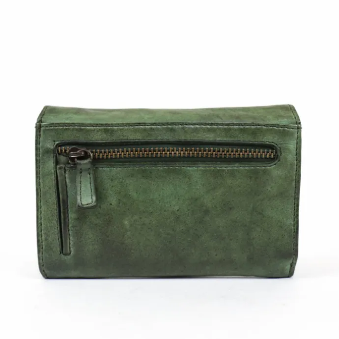 Bear Design Flappie Portemonnee green