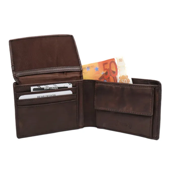 Bear Design Joep Billfold brown