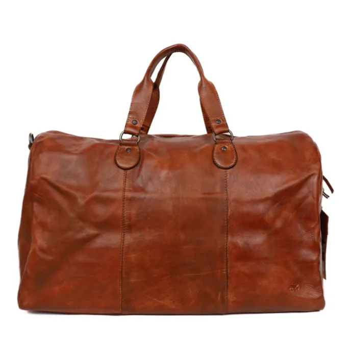Bear Design Lucien Weekendbag cognac