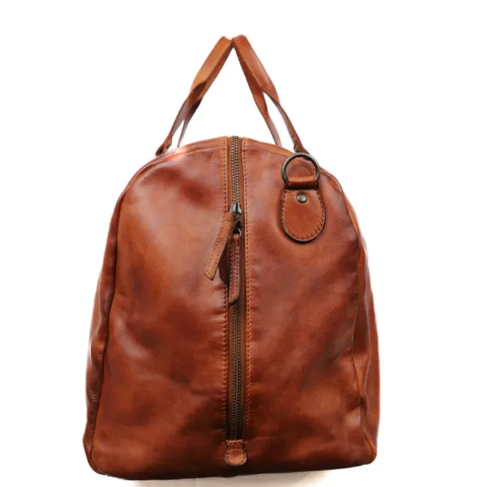 Bear Design Lucien Weekendbag cognac