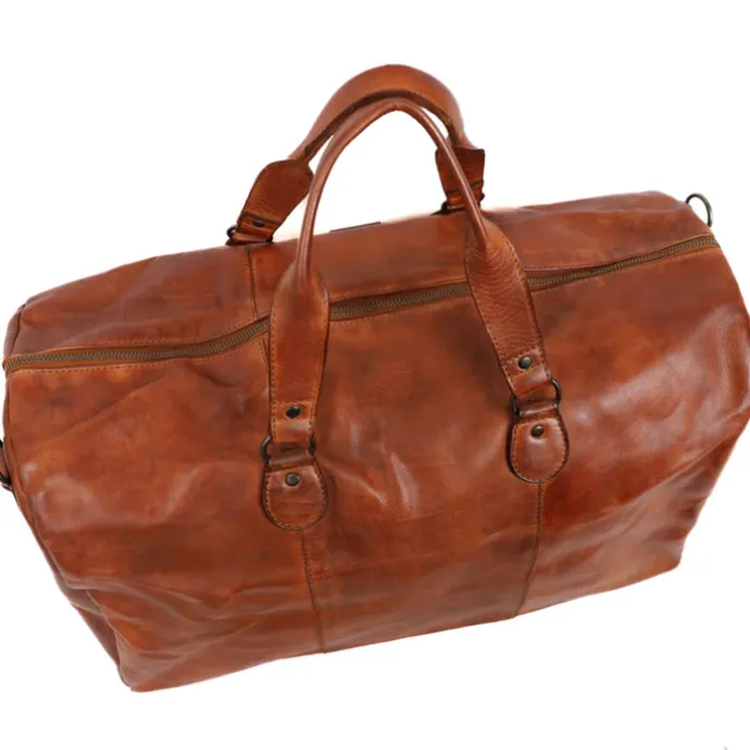 Bear Design Lucien Weekendbag cognac