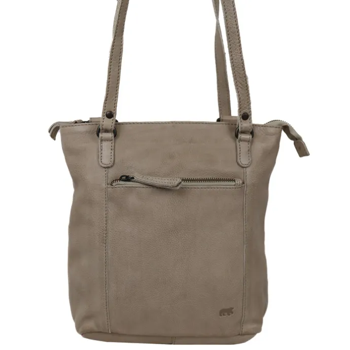 Bear Design Sandy Shoulder / Backpack silver mink