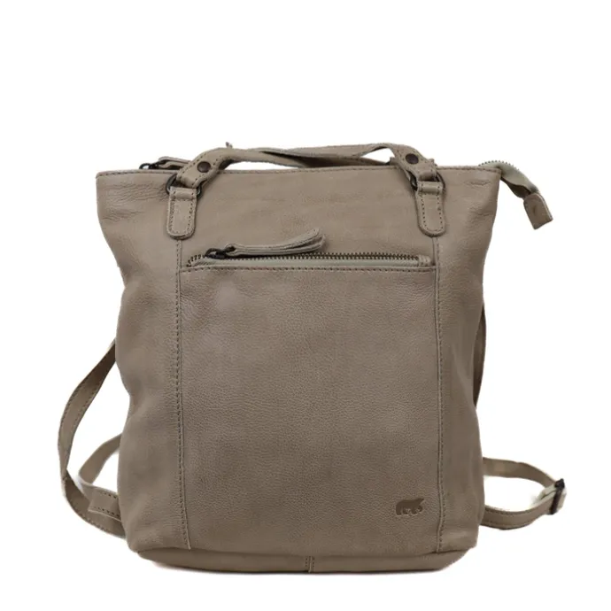 Bear Design Sandy Shoulder / Backpack silver mink