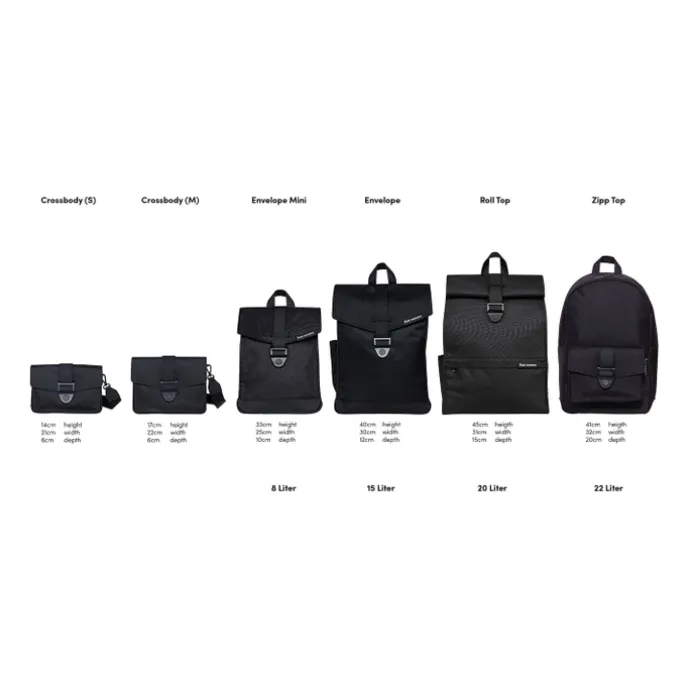 Bold Banana Beyond Bold Envelope Mini Backpack metal-black