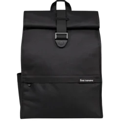 Bold Banana Roll Top Backpack big black