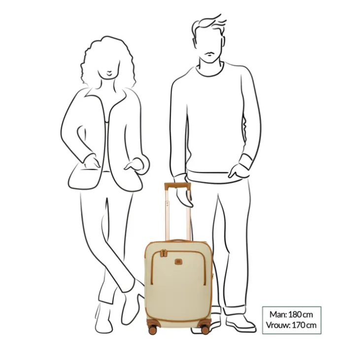 Bric's Firenze Trolley 55cm cream