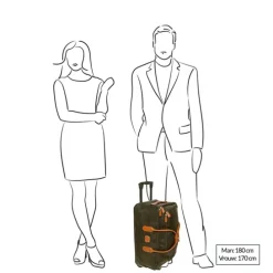 Bric's Life Holdall Reistas met Wielen 55 olive