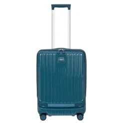 Bric's Positano Cabin Trolley 55 with Pocket sea green
