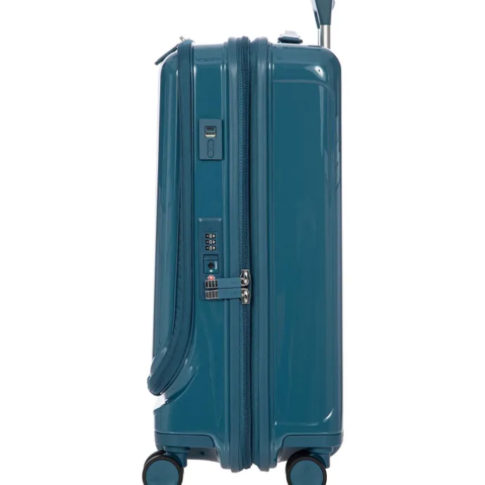 Bric's Positano Cabin Trolley 55 with Pocket sea green