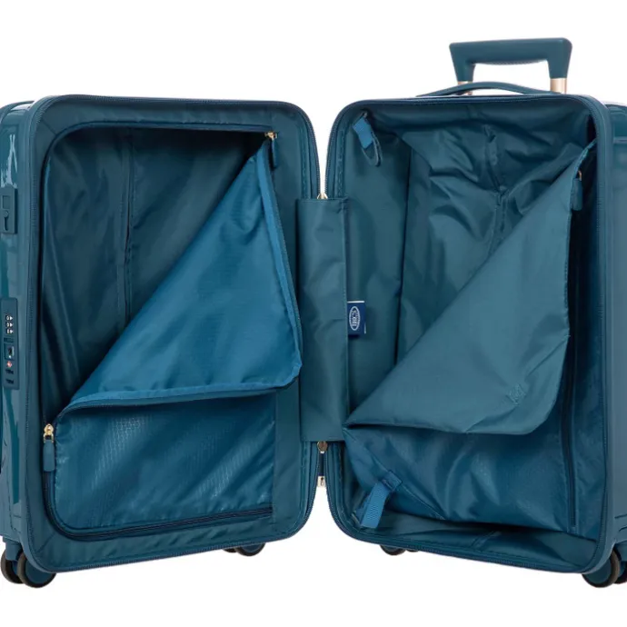 Bric's Positano Cabin Trolley 55 with Pocket sea green