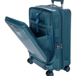 Bric's Positano Cabin Trolley 55 with Pocket sea green