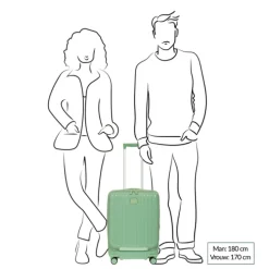 Bric's Positano Cabin Trolley 55 with Pocket sage green