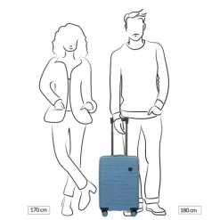Bric's Ulisse Trolley 55 grey blue