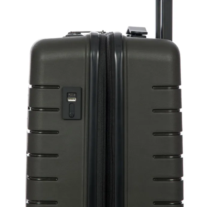 Bric's Ulisse Trolley 55 USB olive