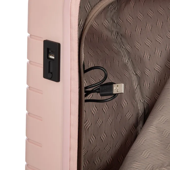 Bric's Ulisse Trolley 55 USB pearl pink