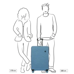 Bric's Ulisse Trolley Expandable Medium 71 grey blue
