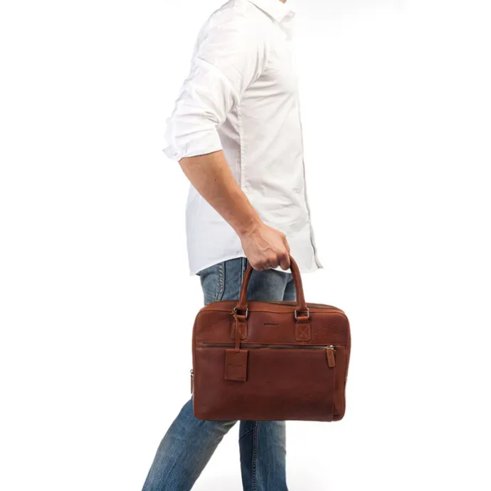 Burkely Antique Avery Laptopbag 13.3'' cognac