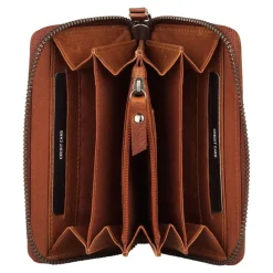Burkely Antique Avery Wallet M Back Zipper cognac