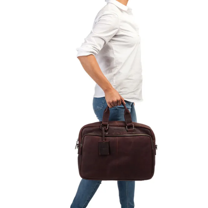Burkely Antique Avery Workbag 15.6" dark brown