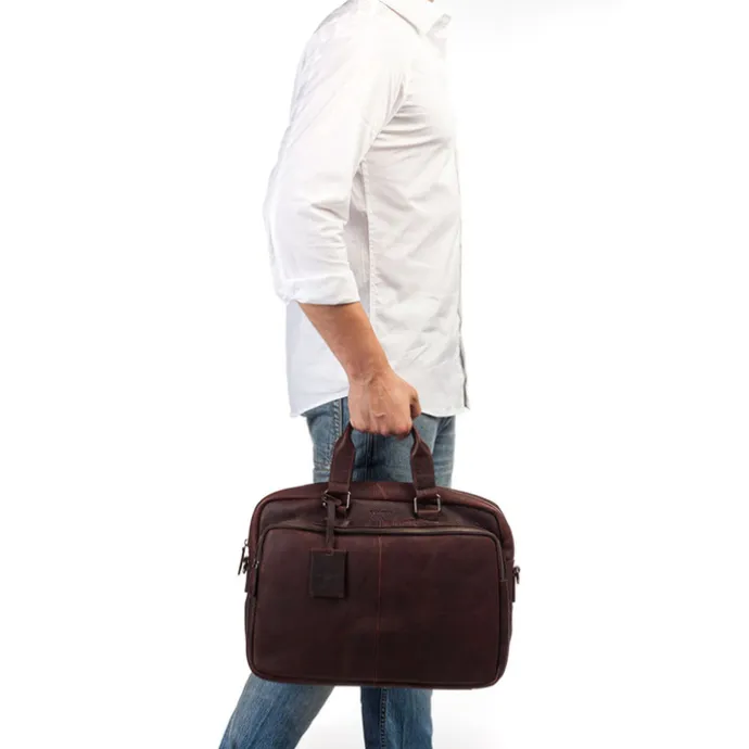 Burkely Antique Avery Workbag 15.6" dark brown