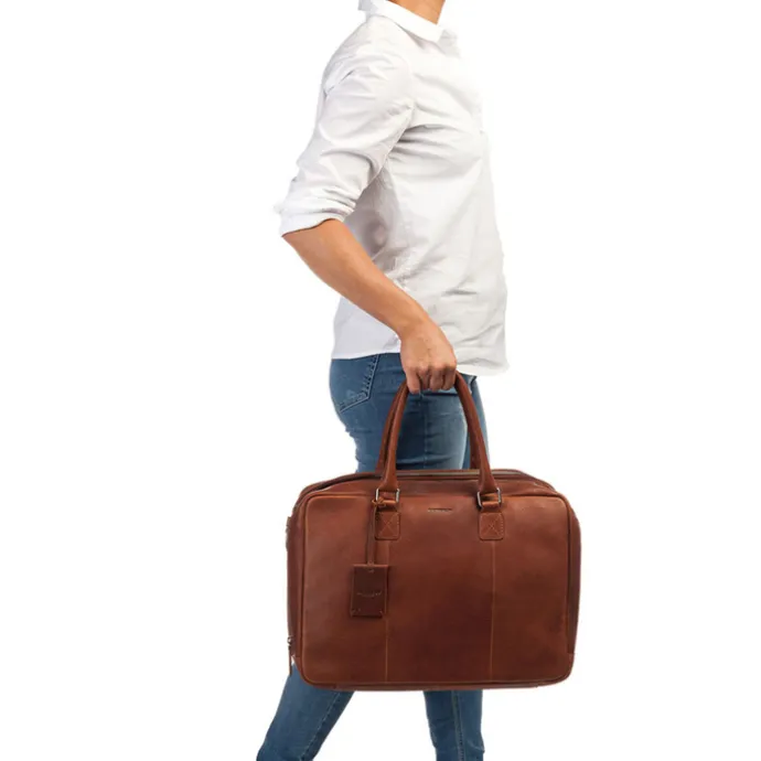Burkely Antique Avery Worker 15.6" cognac