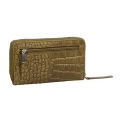 Burkely Cool Colbie Medium Zip Around Wallet olive
