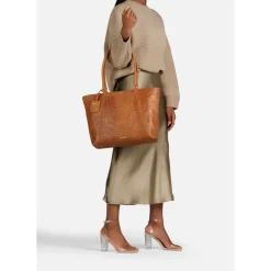 Burkely Cool Colbie Wide Tote 15.6" colbie cognac