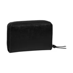 Burkely Creased Crystal Double Flap Wallet black