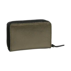 Burkely Creased Crystal Double Flap Wallet gun metal