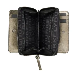 Burkely Creased Crystal Double Flap Wallet gun metal