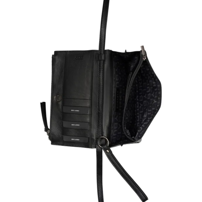Burkely Creased Crystal Phone Bag black
