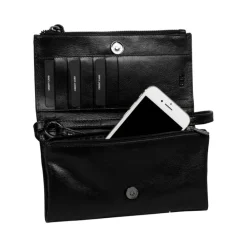 Burkely Creased Crystal Phone Bag black