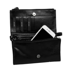 Burkely Creased Crystal Phone Bag black