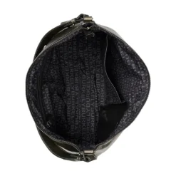 Burkely Creased Crystal Wide Hobo gun metal